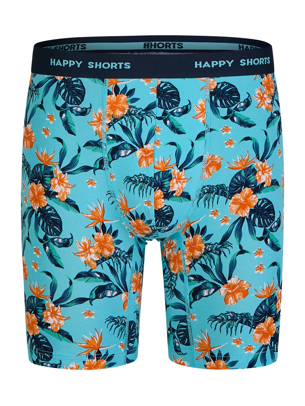 flower print - navy / L