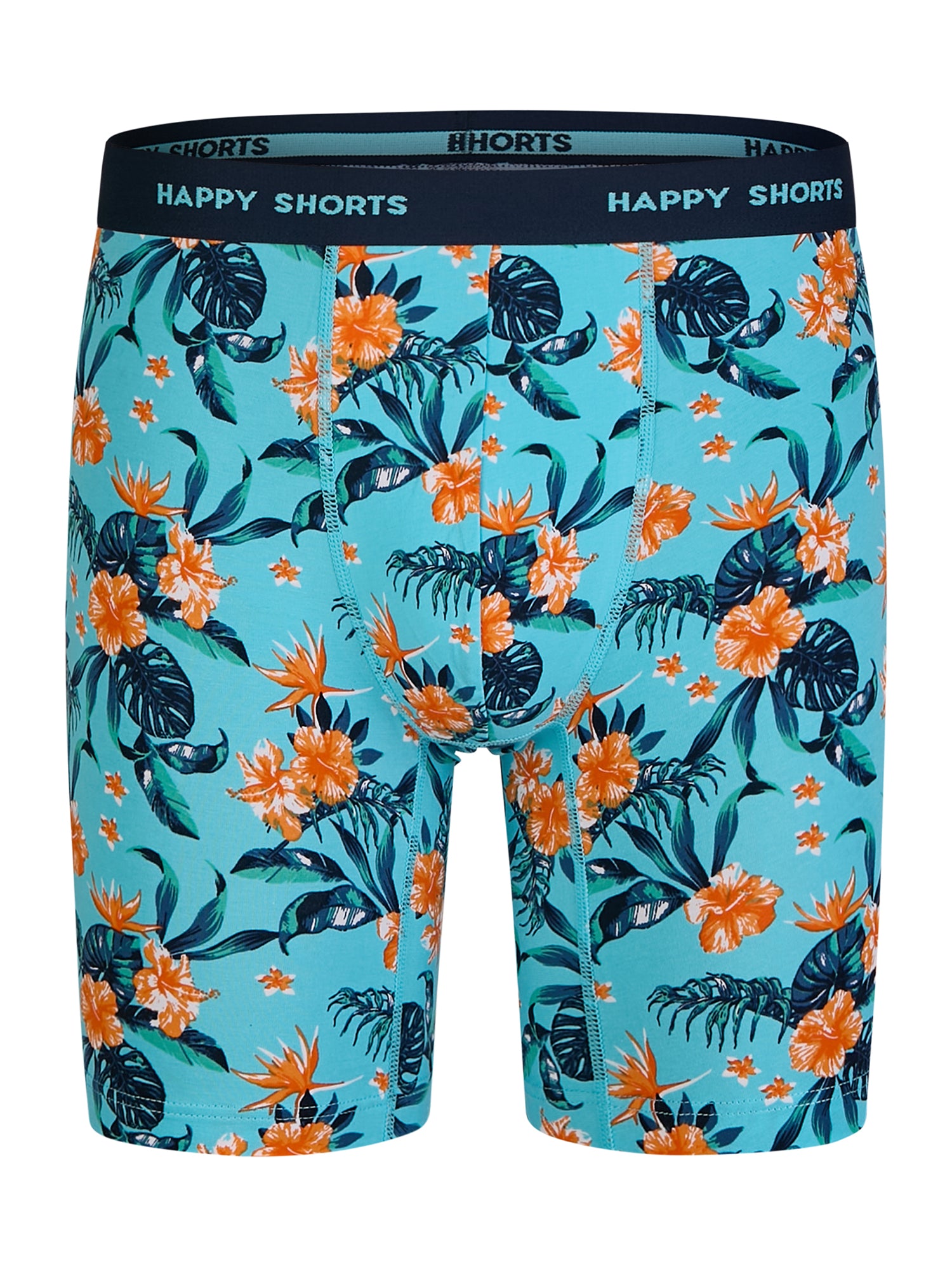 flower print - navy / L