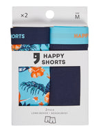 flower print - navy / L