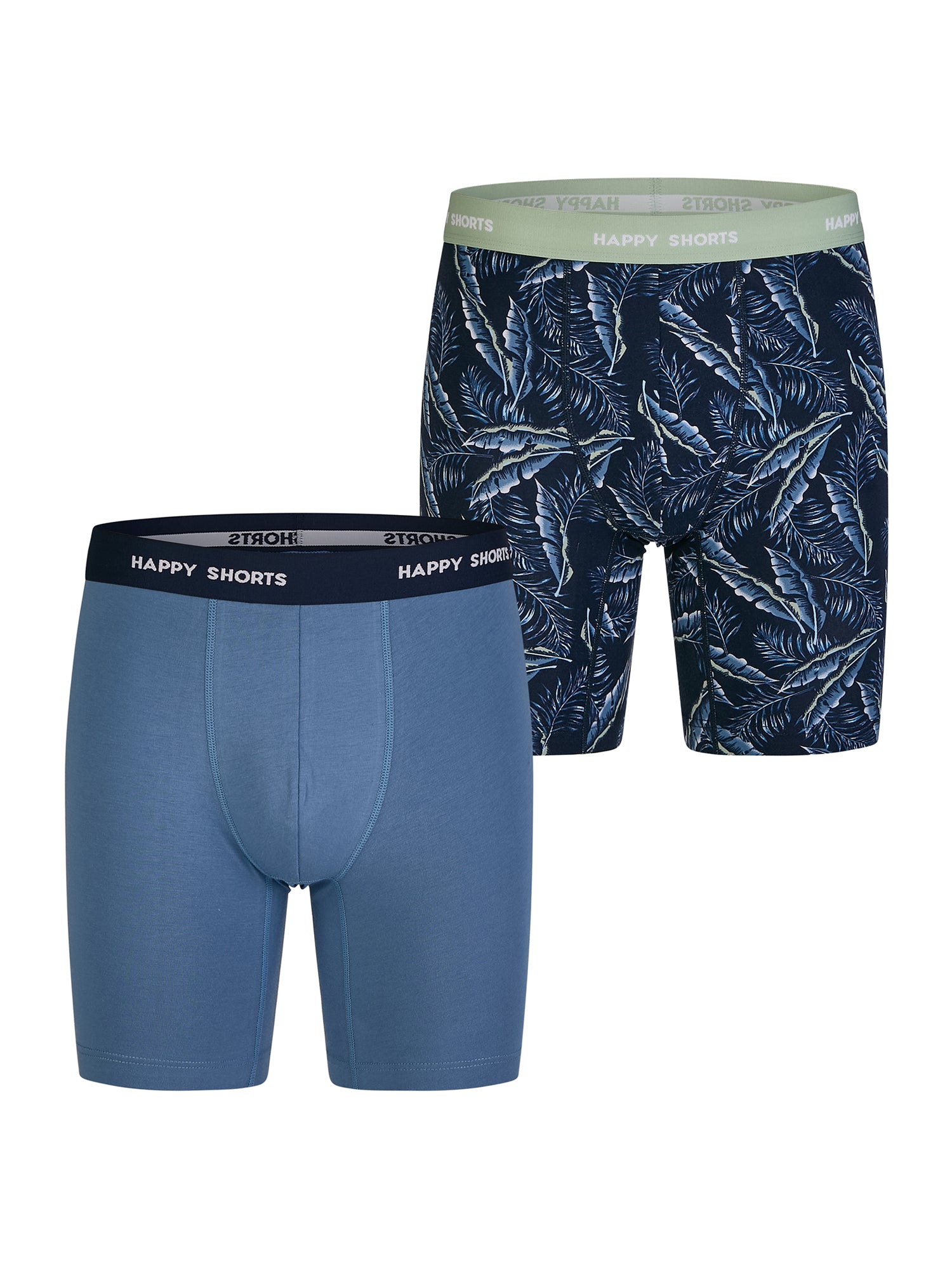palm print - blue grey / L