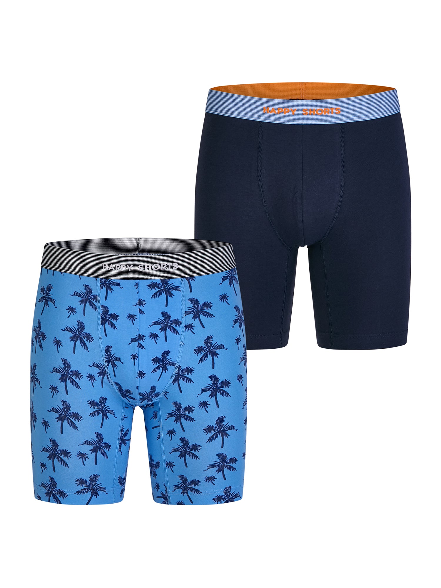 palm print - navy / L