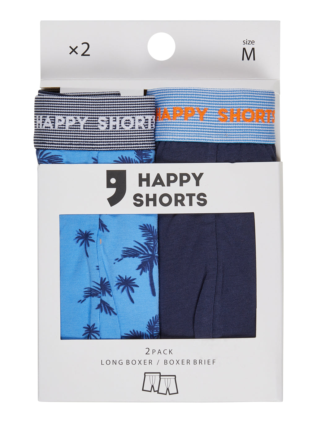palm print - navy / L