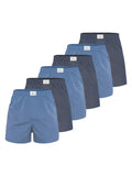 Lakeford & Sons Herren Boxershorts American in klassischen Designs 6er Pack