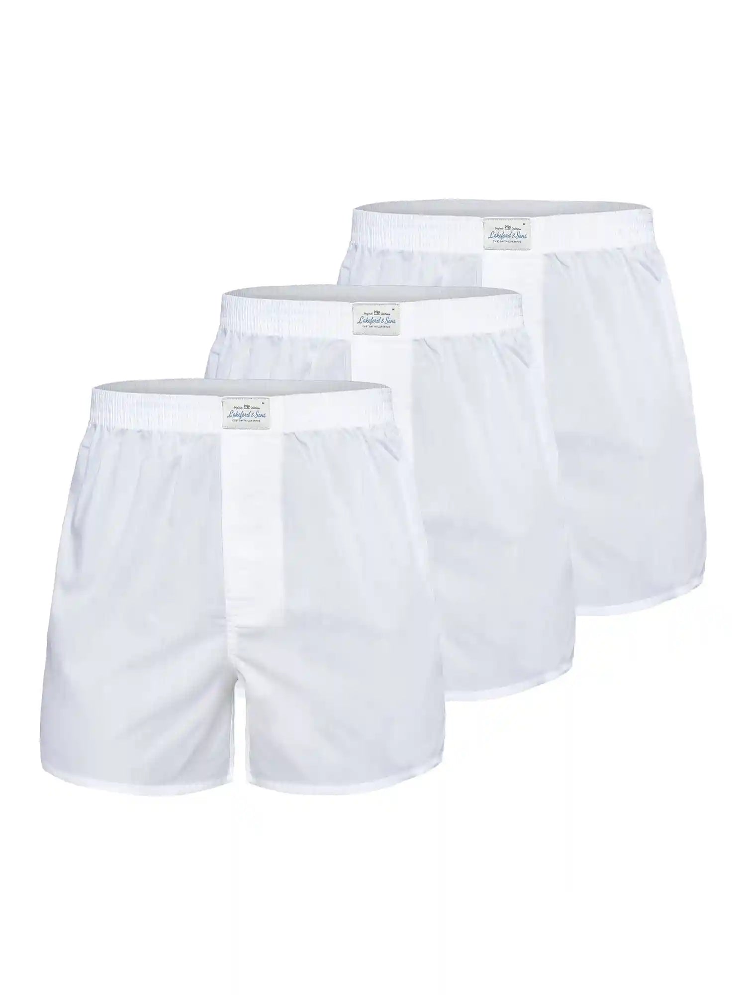 Lakeford &amp; Sons herenboxershorts in Amerikaanse stijl met klassieke designs, 3-pack