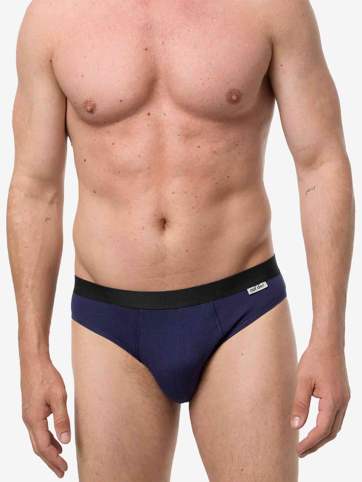 navy / grau mel. / L