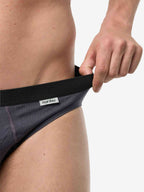navy / grau mel. / L