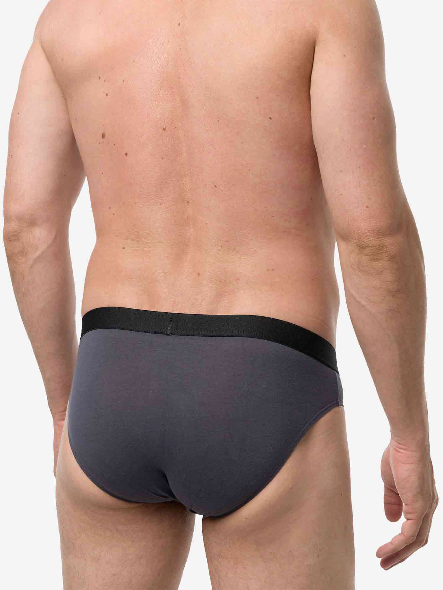 navy / grau mel. / L