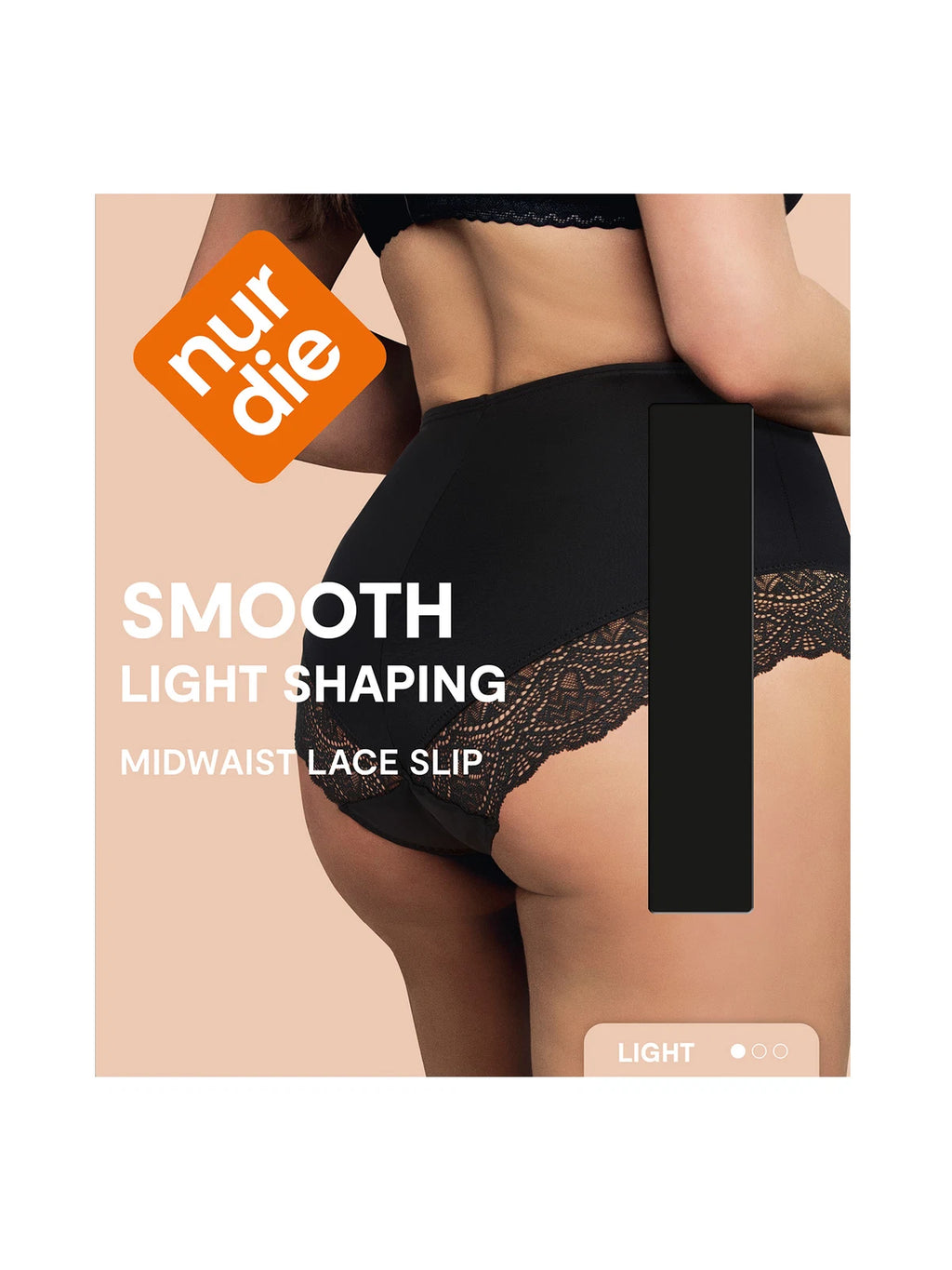NUR DIE Damen Shapingslip Midwaist Smooth Lace Light Shaping