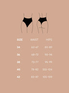 NUR DIE Damen Shapingslip Highwaist Contour String Medium Shaping