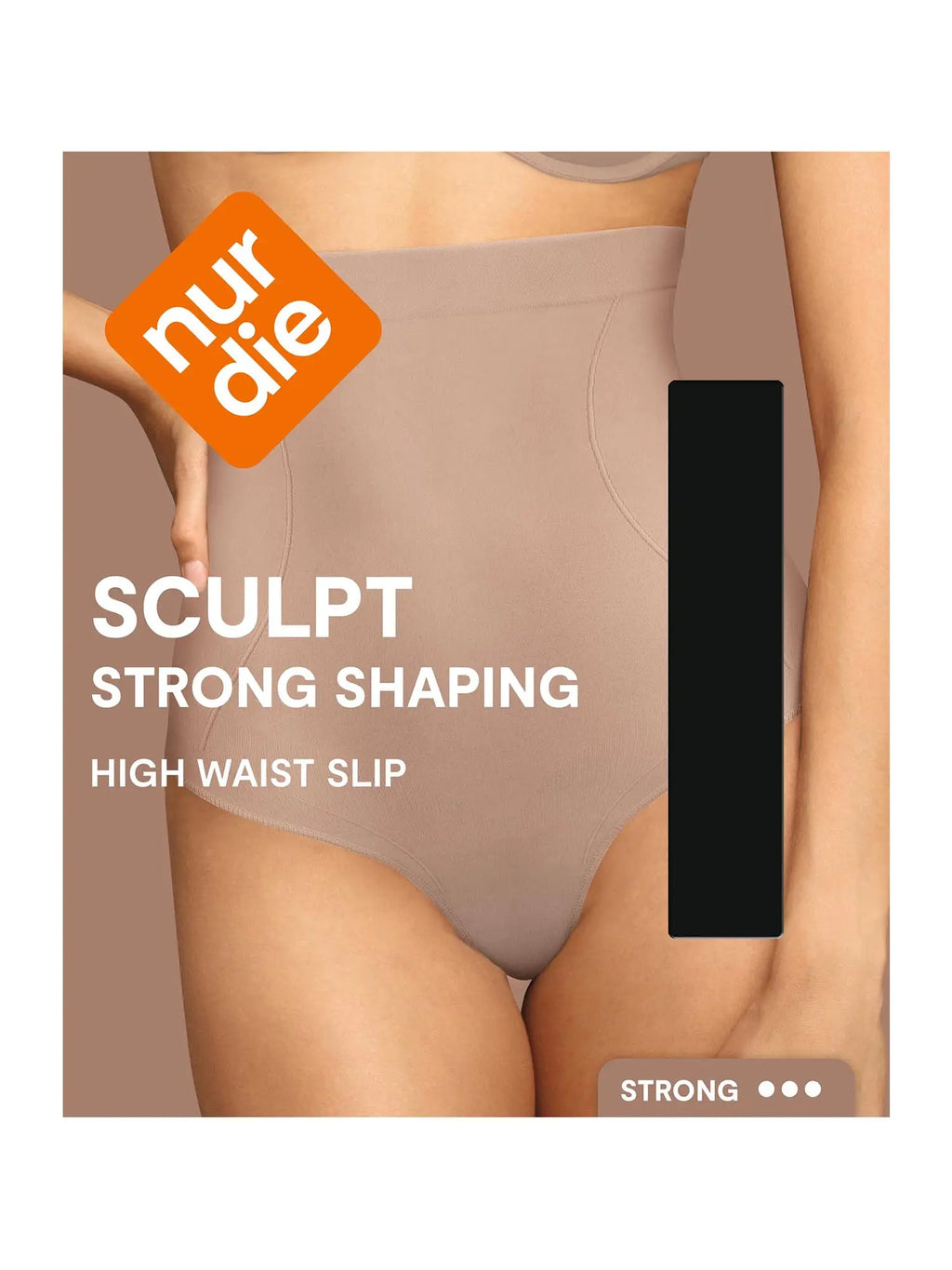 NUR DIE Damen Shapingslip Highwaist Sculpt Strong Shaping