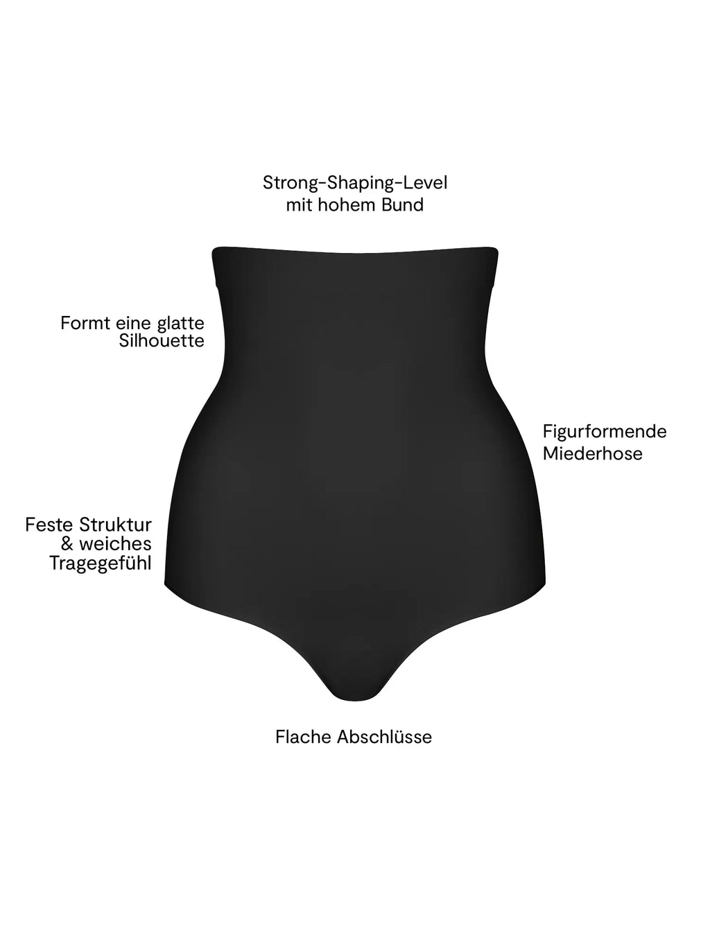 NUR DIE Damen Shapingslip Highwaist Sculpt Strong Shaping