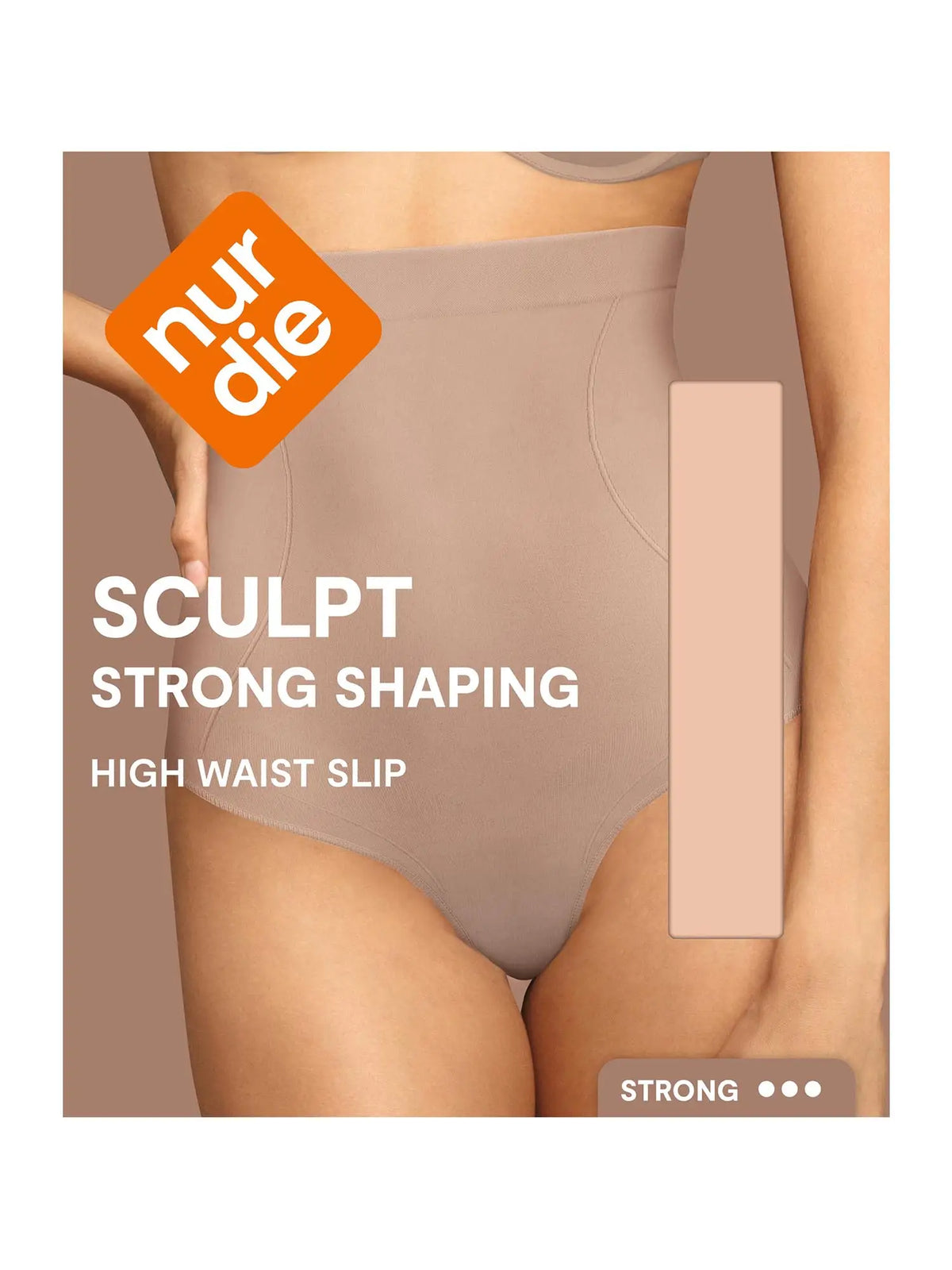 NUR DIE Damen Shapingslip Highwaist Sculpt Strong Shaping