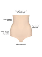 NUR DIE Damen Shapingslip Highwaist Sculpt Strong Shaping