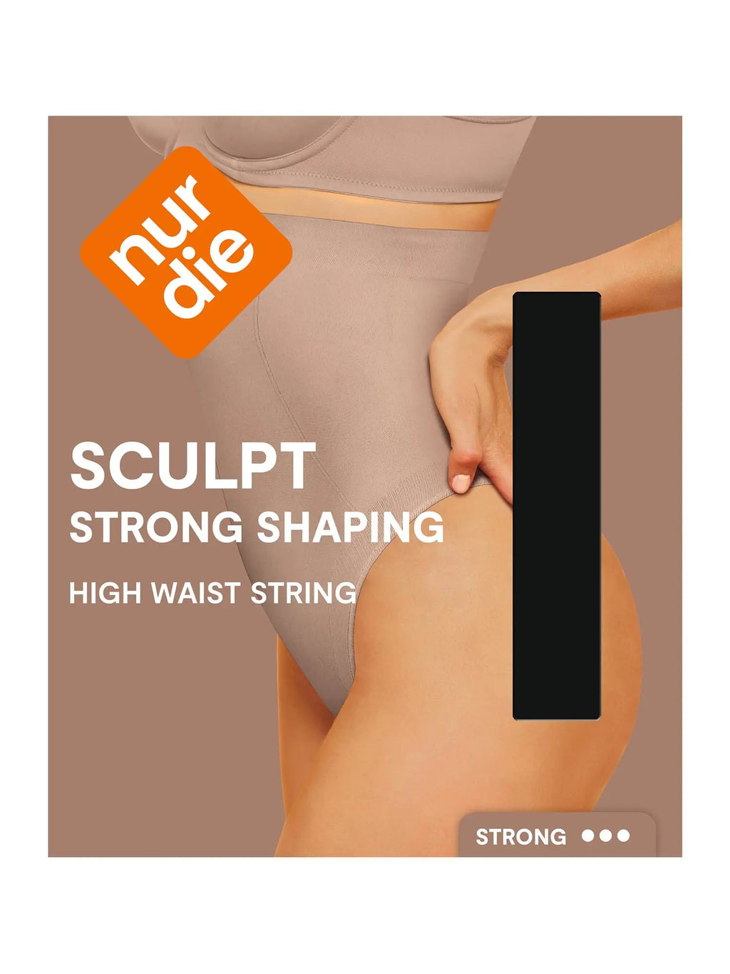 NUR DIE Damen Shapingslip Highwaist Sculpt Strong Shaping