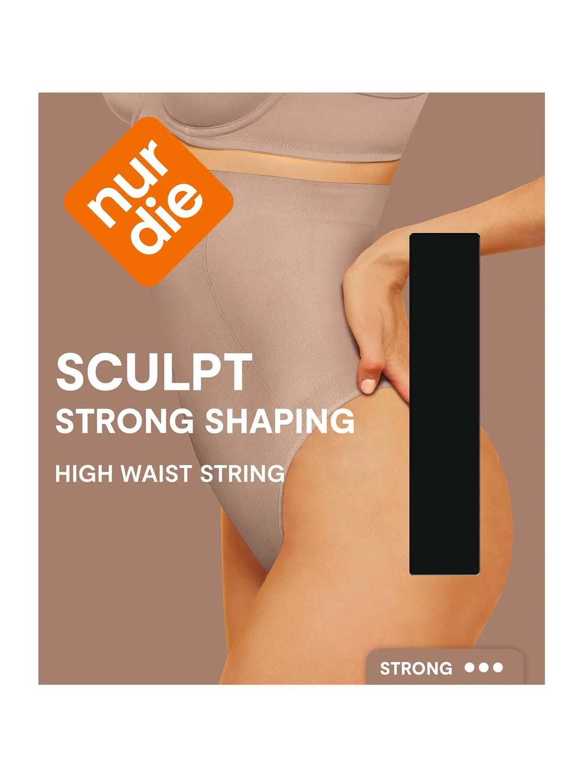 NUR DIE Damen Shapingslip Highwaist Sculpt Strong Shaping