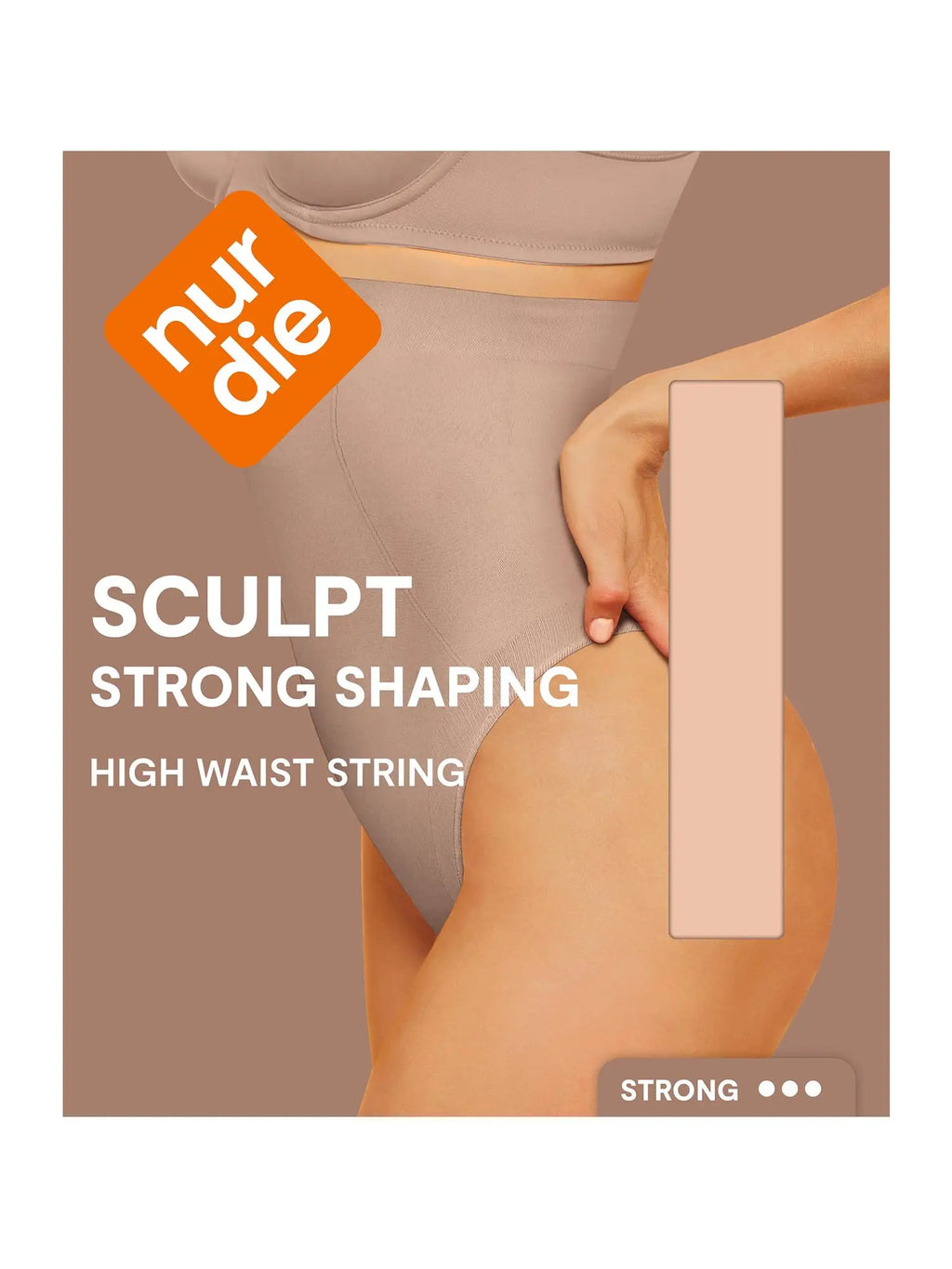 NUR DIE Damen Shapingslip Highwaist Sculpt Strong Shaping