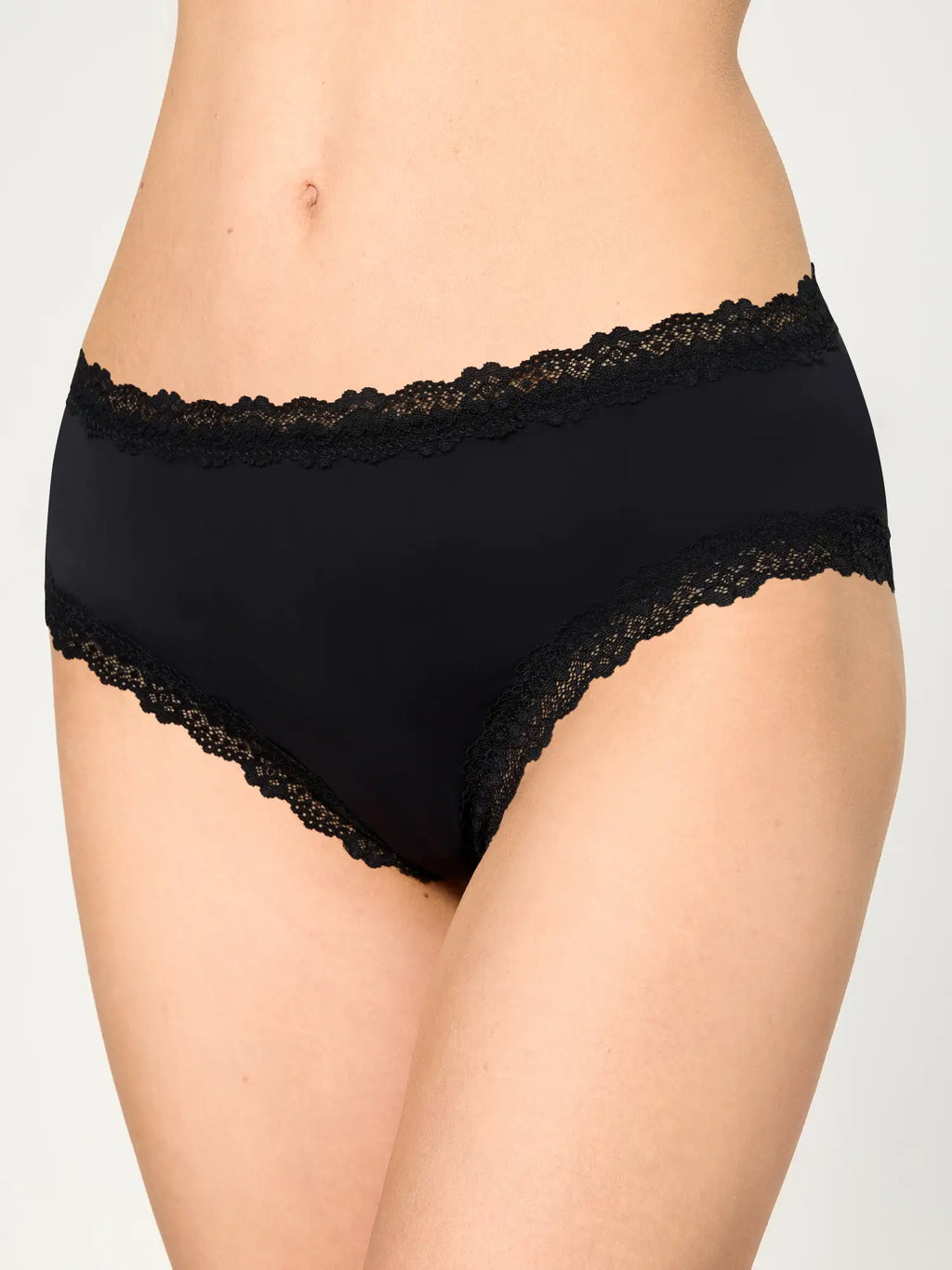 NUR DIE Damen Panty Invisible Seamless Lace 2-Pack