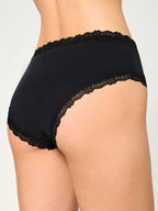 NUR DIE Damen Panty Invisible Seamless Lace 2-Pack