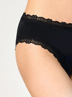 NUR DIE Damen Panty Invisible Seamless Lace 2-Pack