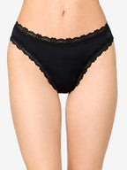 NUR DIE Damen String Invisible Seamless Lace 2-Pack