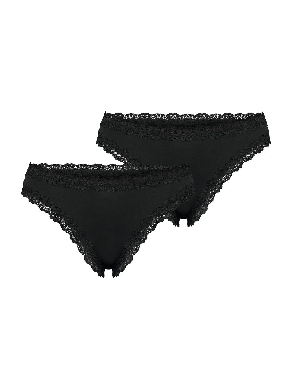 NUR DIE Damen String Invisible Seamless Lace 2-Pack