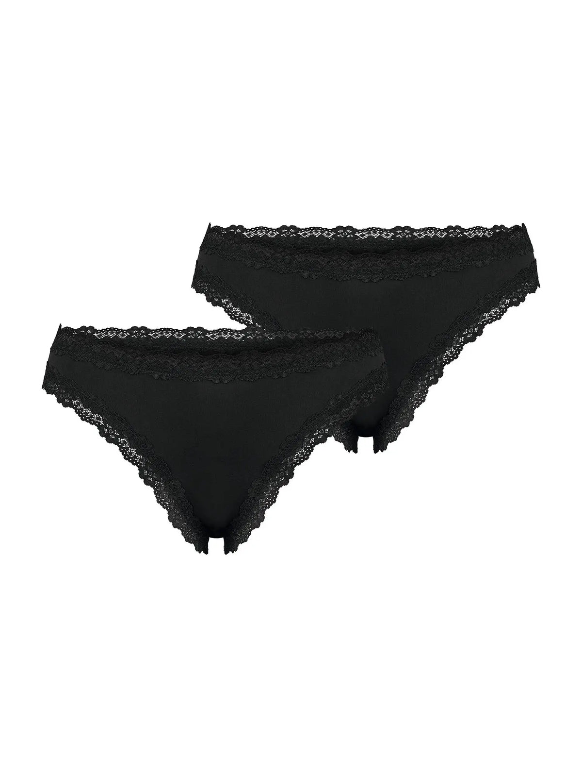 NUR DIE Damen String Invisible Seamless Lace 2-Pack