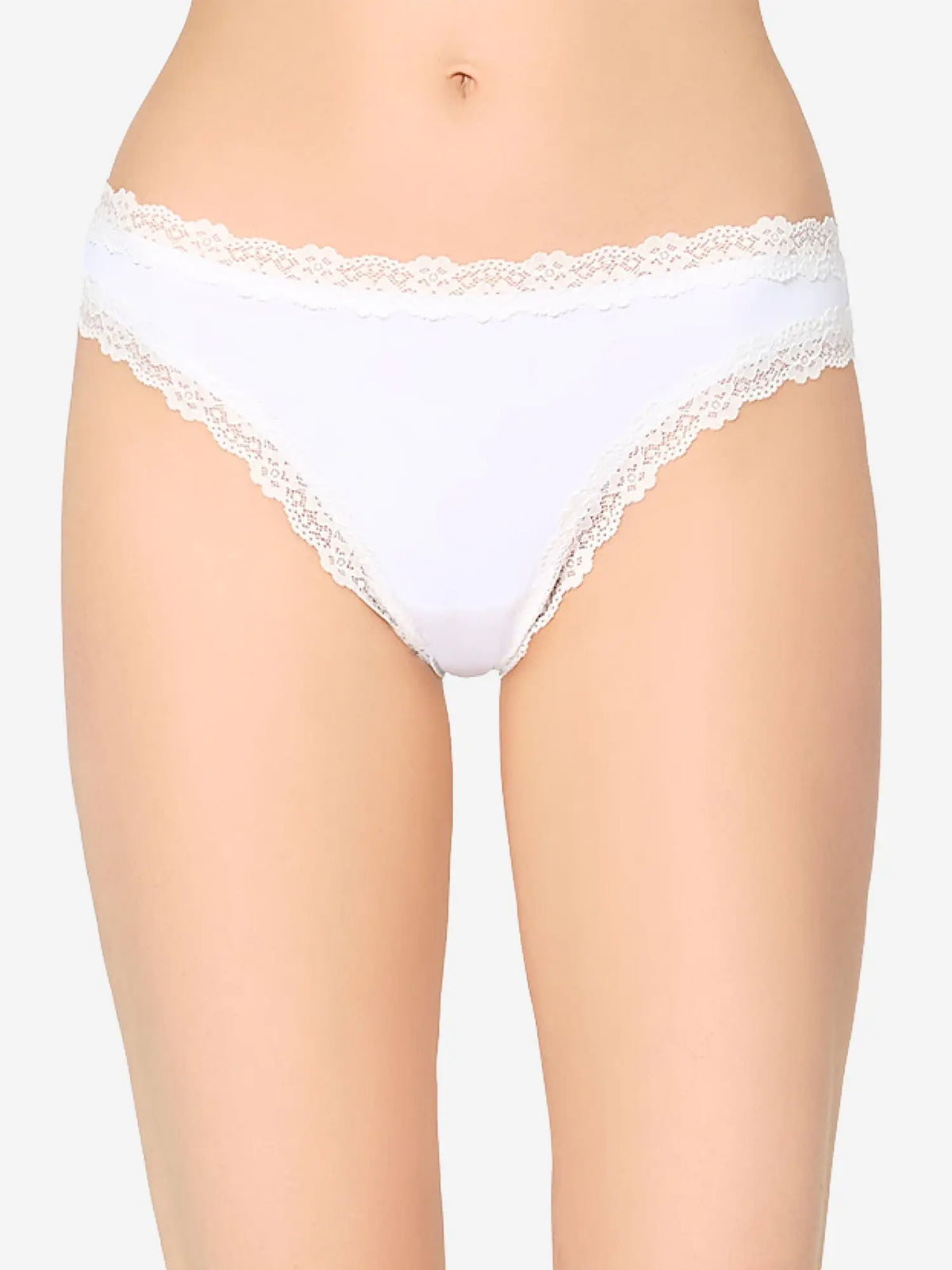 NUR DIE Damen String Invisible Seamless Lace 2-Pack