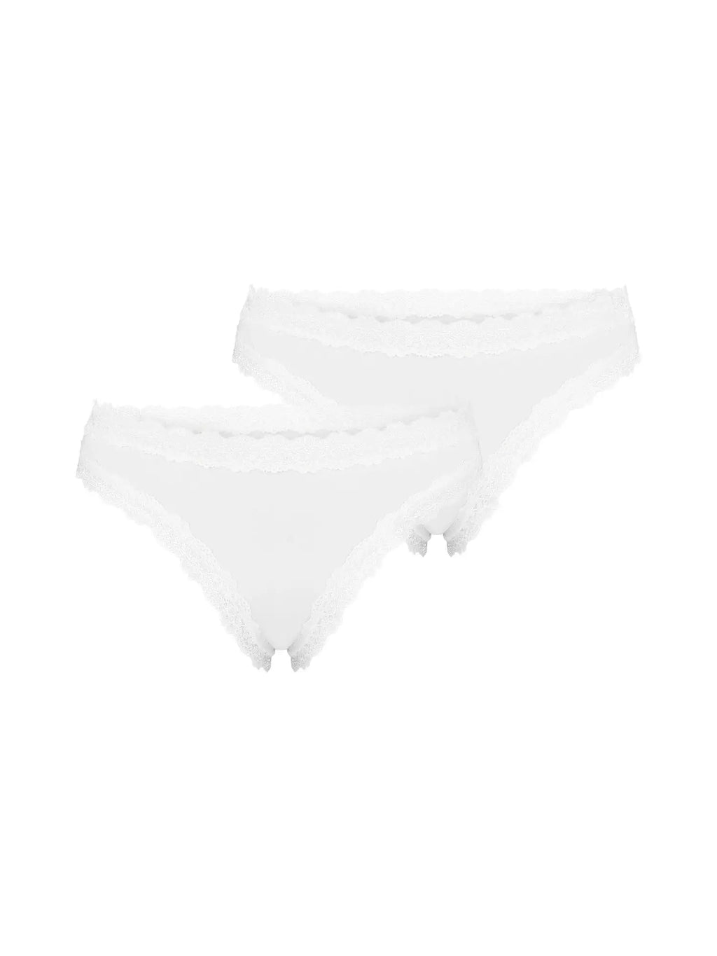 NUR DIE Damen String Invisible Seamless Lace 2-Pack