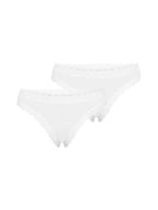 NUR DIE Damen String Invisible Seamless Lace 2-Pack