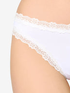 NUR DIE Damen String Invisible Seamless Lace 2-Pack