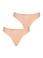 NUR DIE Damen String Invisible Seamless 2-Pack