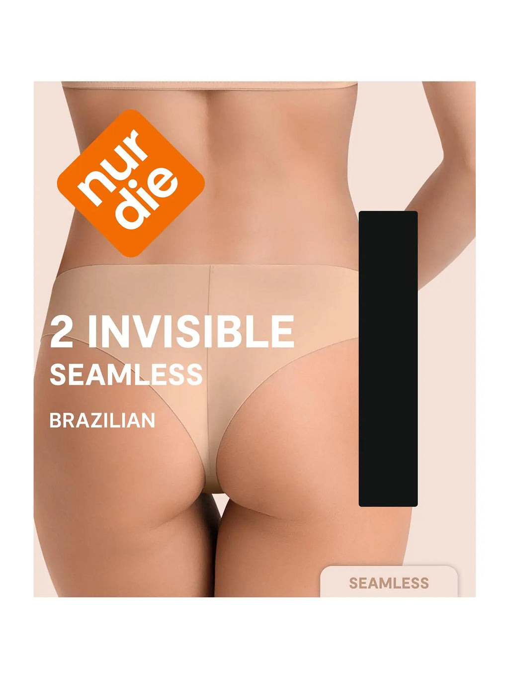 NUR DIE Damen Brasilslip Invisible Seamless 2-Pack