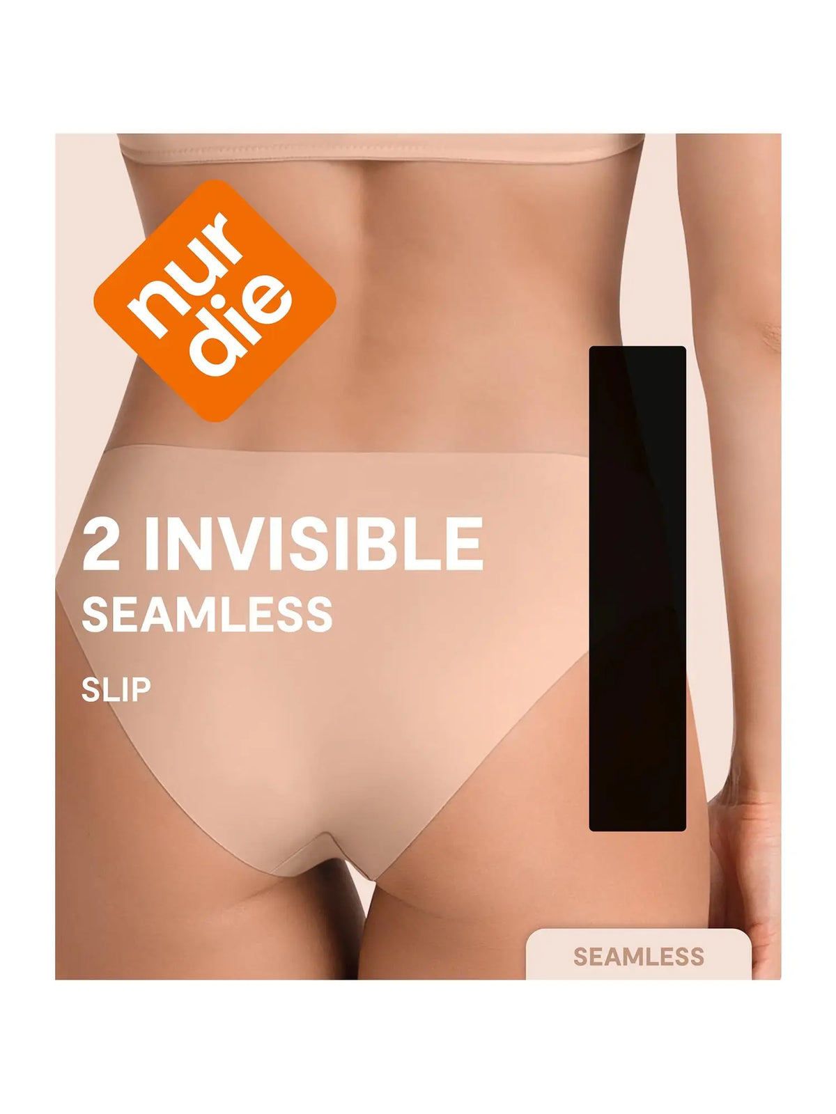 NUR DIE Damen Slip Invisible Seamless 2-Pack