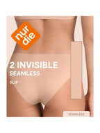 NUR DIE Damen Slip Invisible Seamless 2-Pack