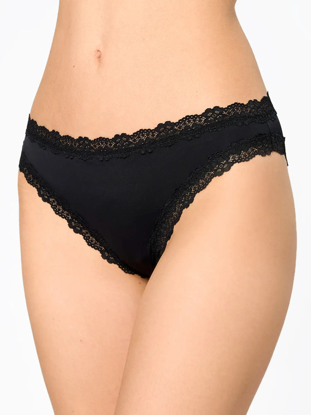 NUR DIE Damen Brasilslip Invisible Seamless Lace 2-Pack