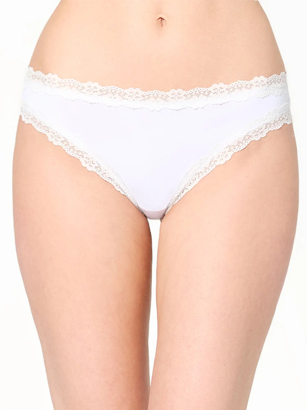 NUR DIE Damen Brasilslip Invisible Seamless Lace 2-Pack