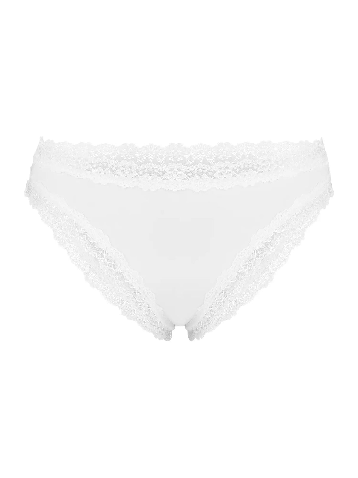 NUR DIE Damen Brasilslip Invisible Seamless Lace 2-Pack