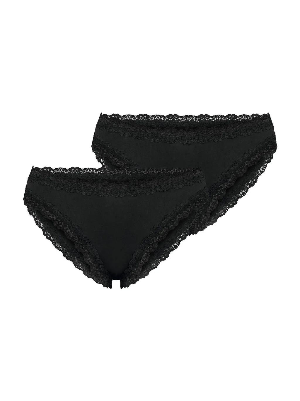 NUR DIE Damen Slip Invisible Seamless Lace 2-Pack