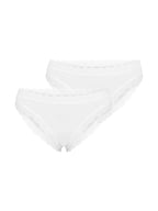 NUR DIE Damen Slip Invisible Seamless Lace 2-Pack