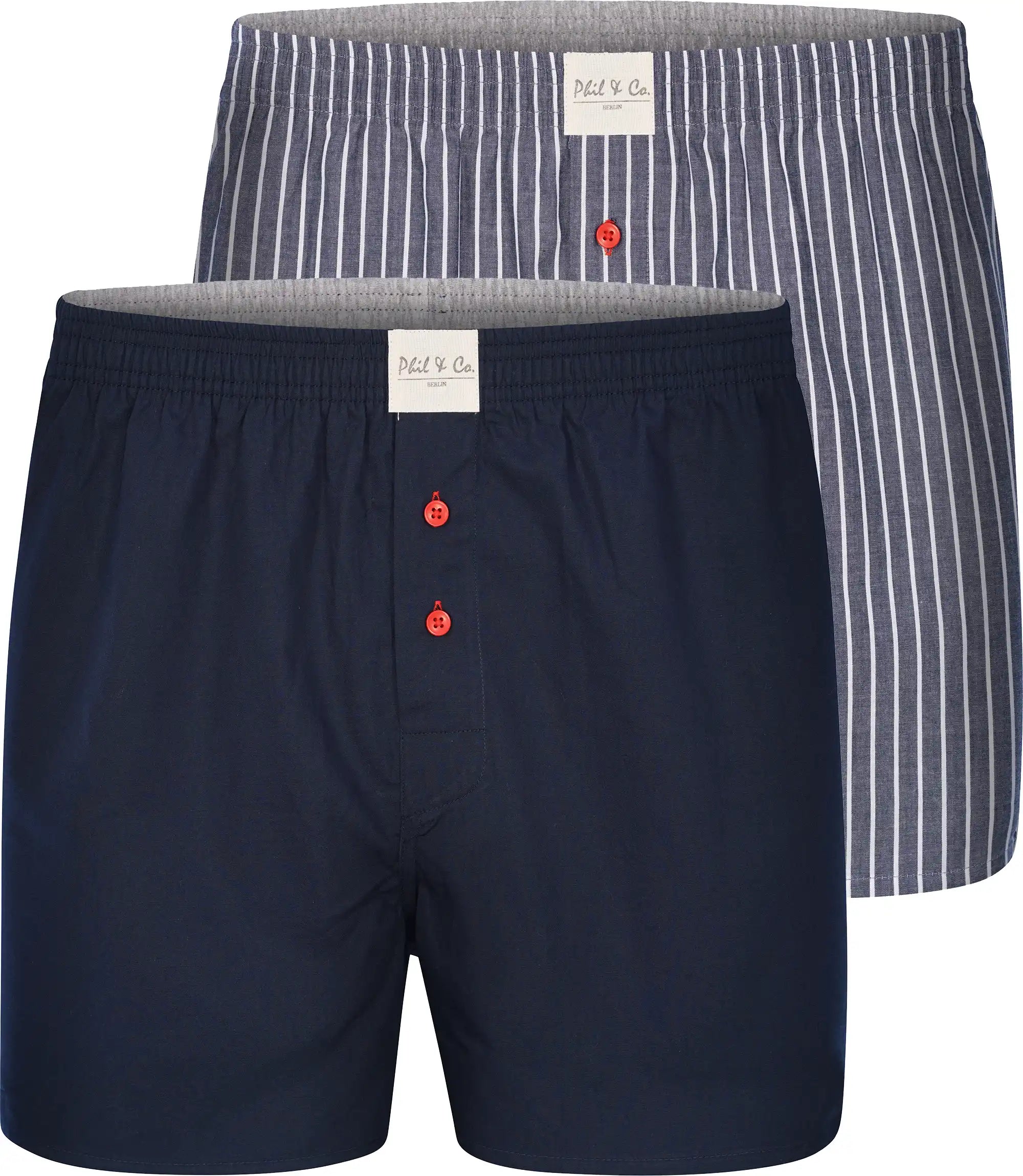Phil & Co. Berlin Herren Boxershorts 2er Pack Classics