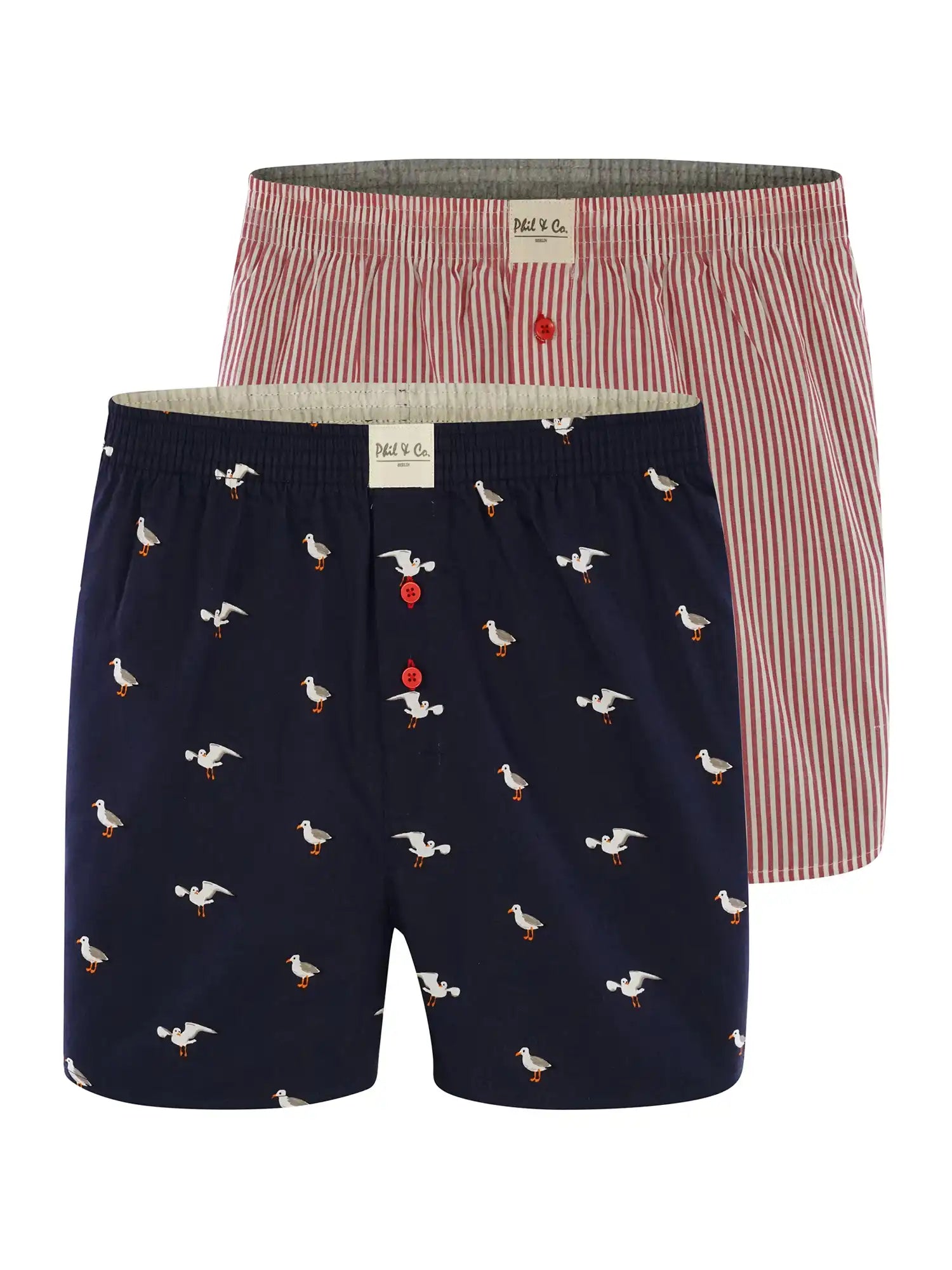 Phil & Co. Berlin Herren Boxershorts 2er Pack Classics