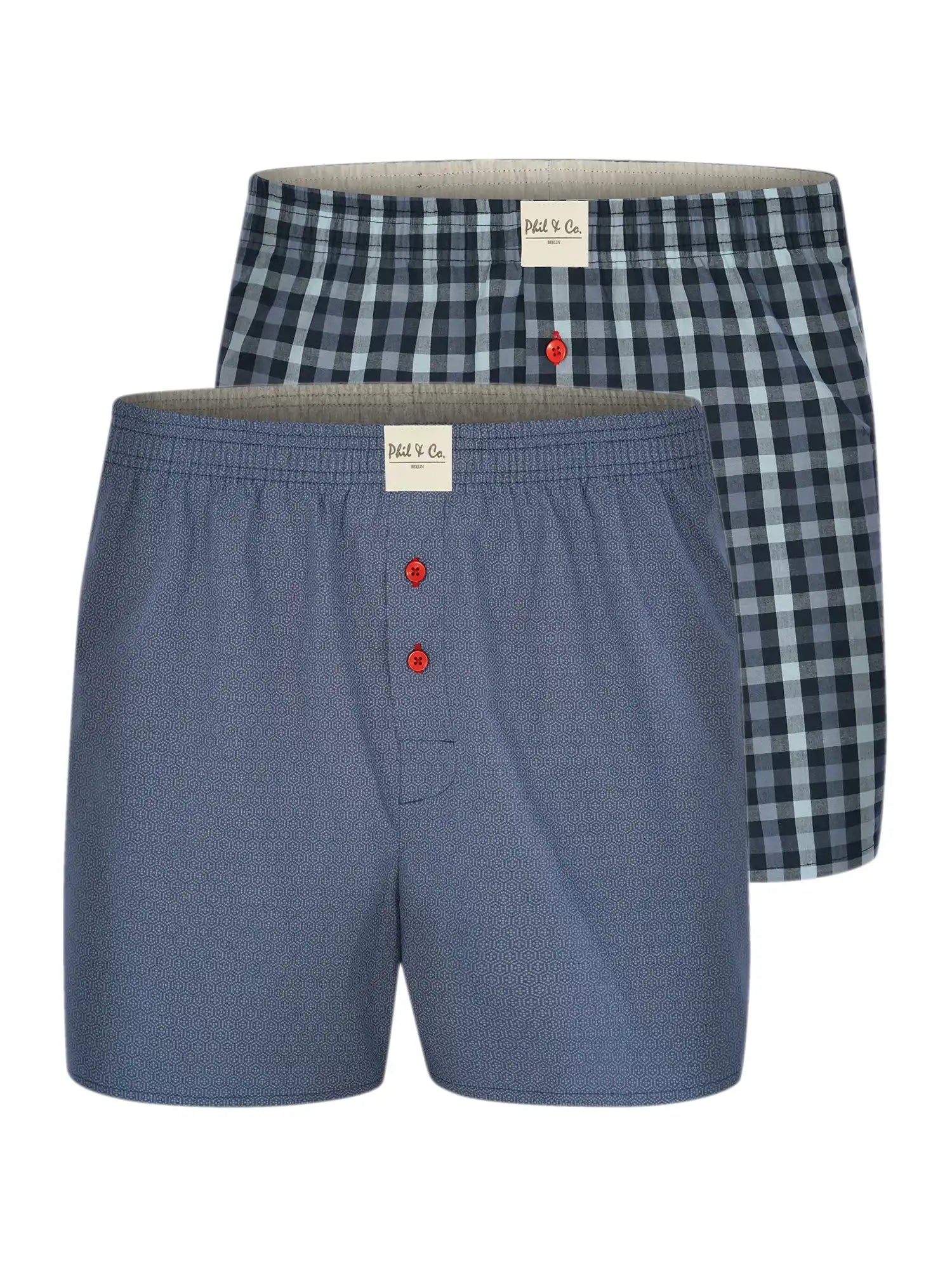 Phil & Co. Berlin Herren Boxershorts 2er Pack Classics