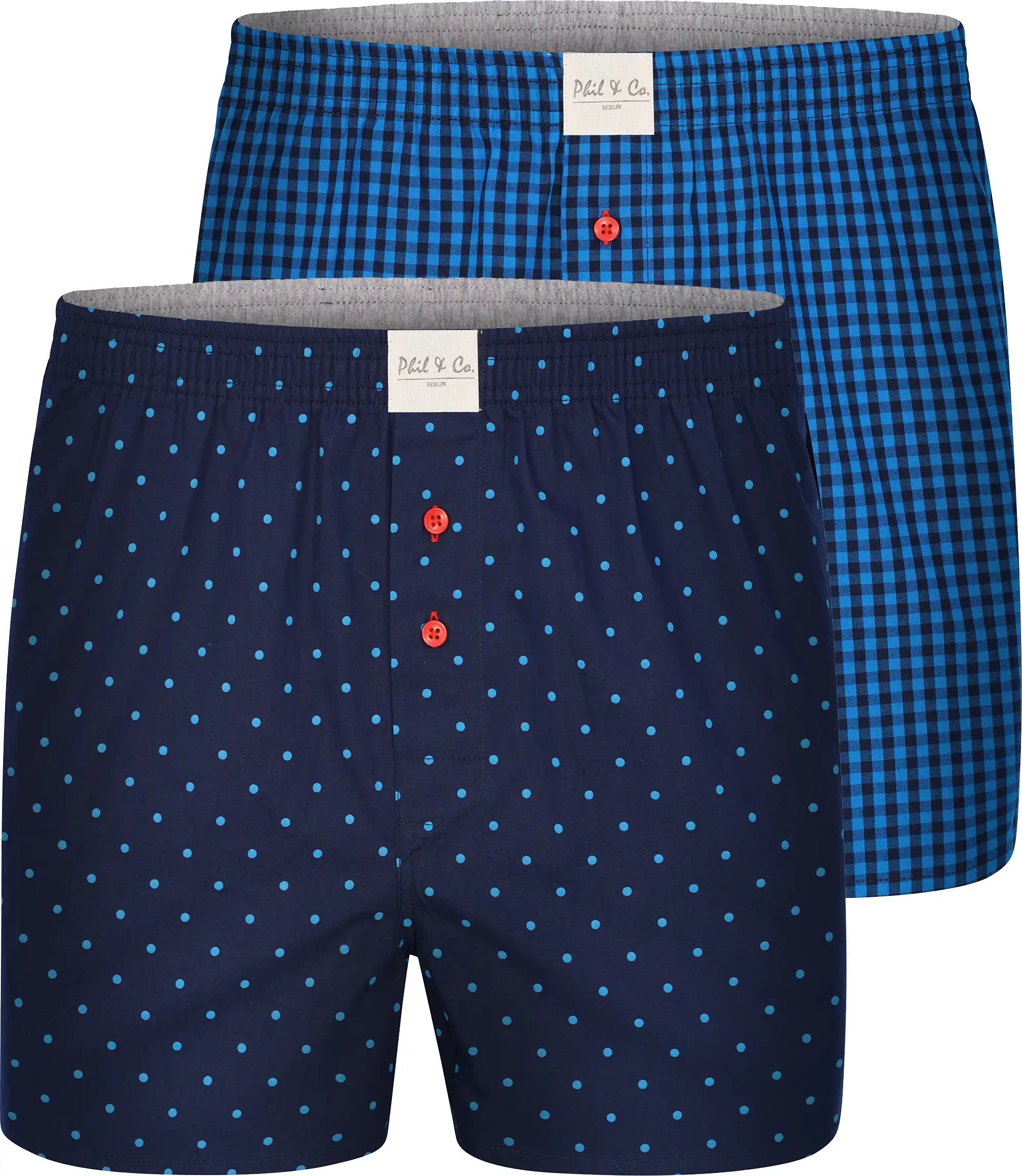 Phil & Co. Berlin Herren Boxershorts 2er Pack Classics