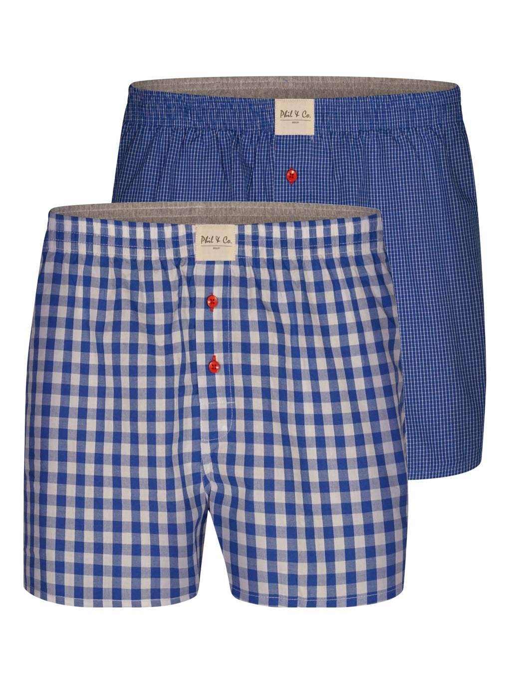 blau kariert / XL