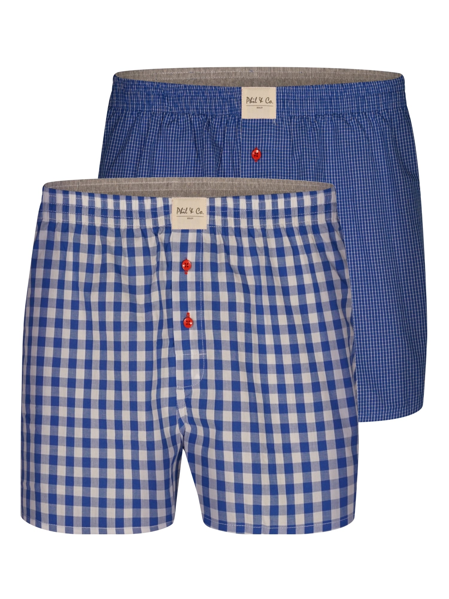blau kariert / M