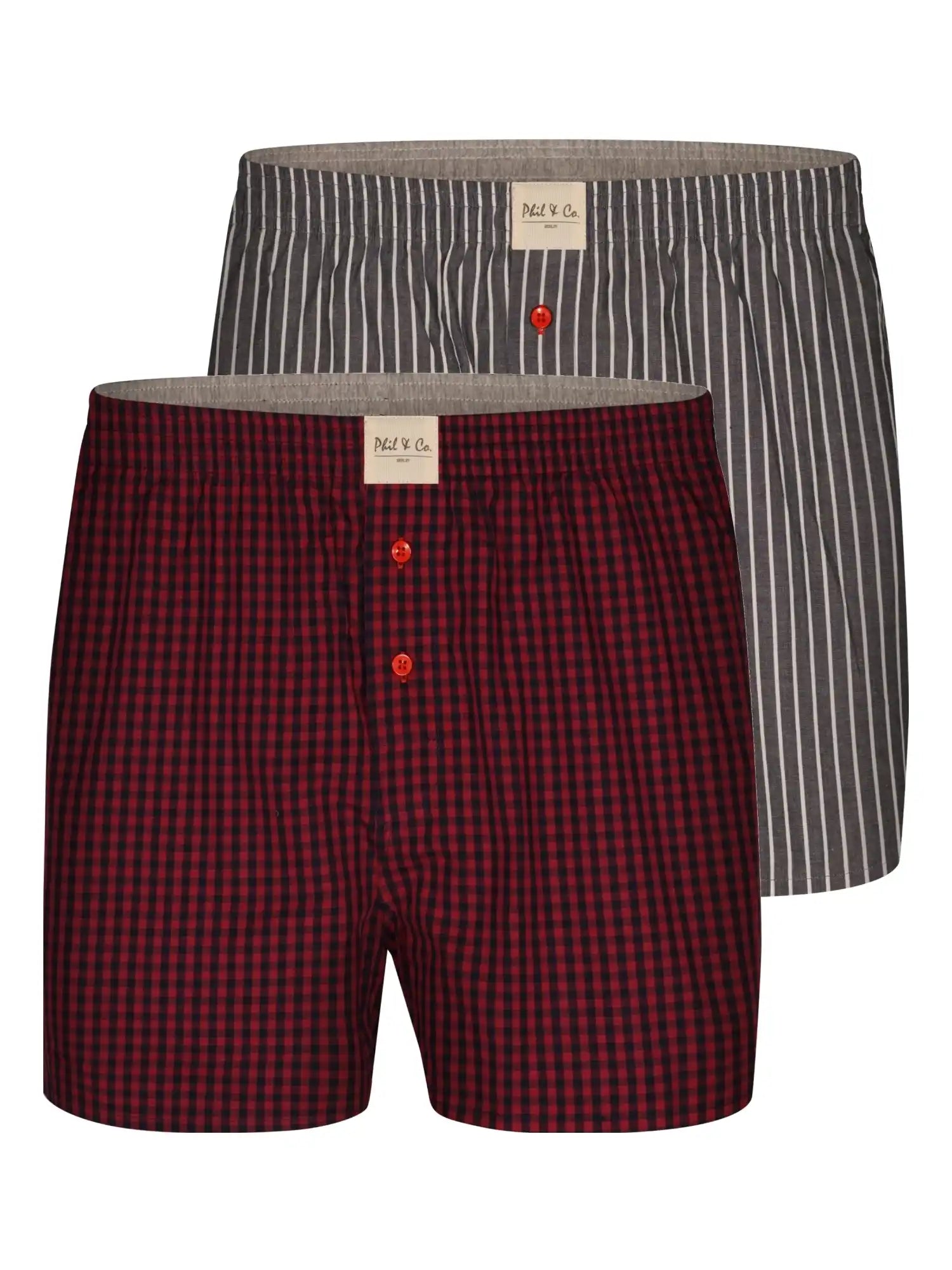 Phil & Co. Berlin Herren Boxershorts 2er Pack Classics