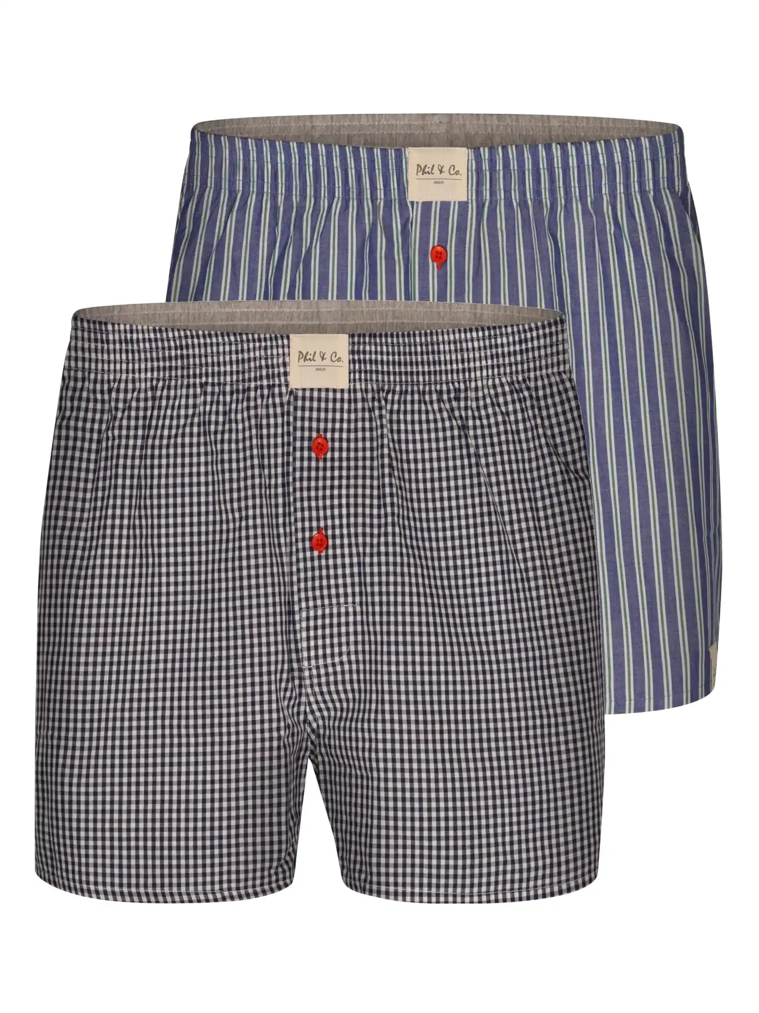 Phil & Co. Berlin Herren Boxershorts 2er Pack Classics