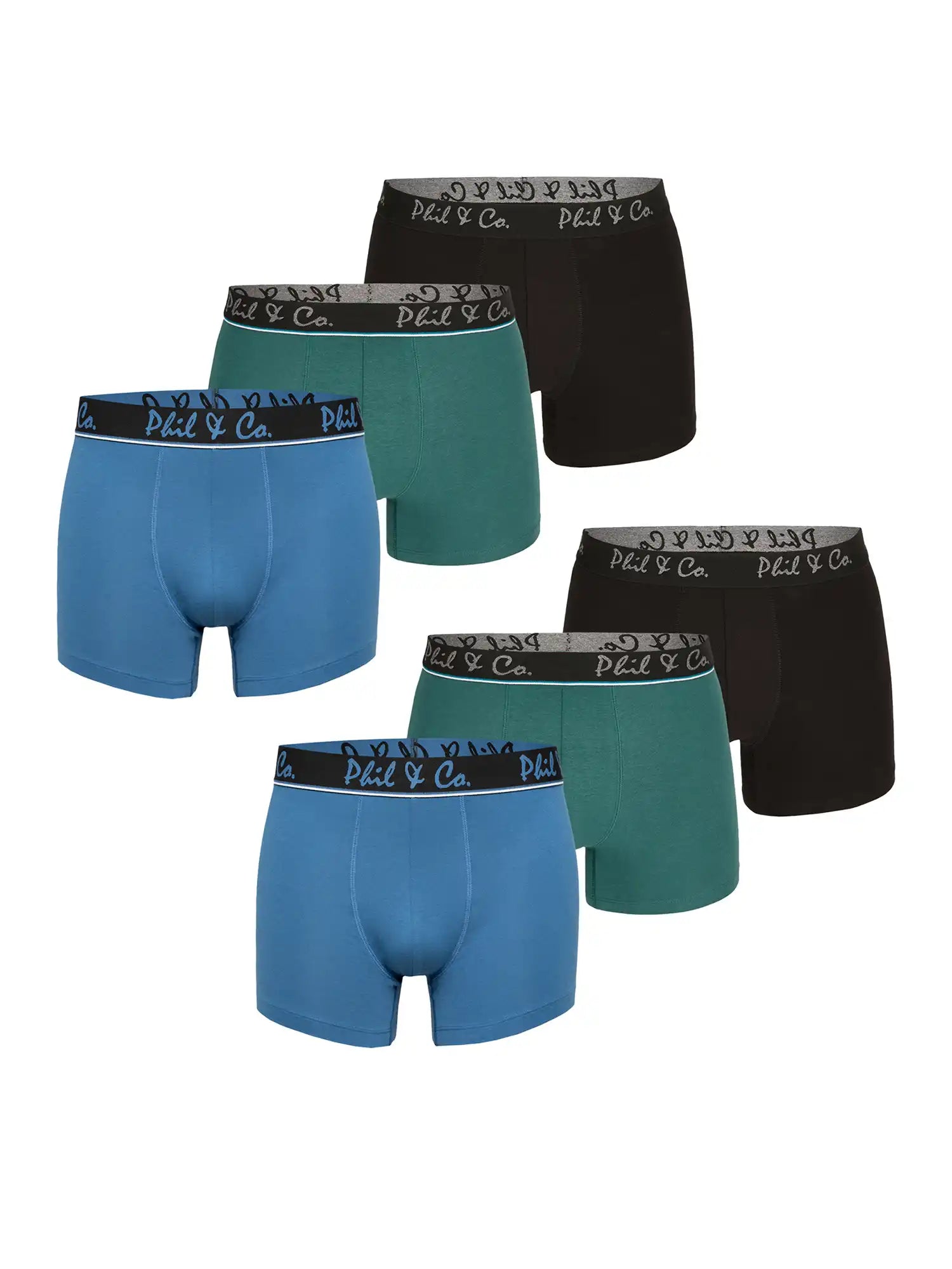 Phil & Co. Berlin Herren Boxer-Briefs Jersey Core 6er Pack