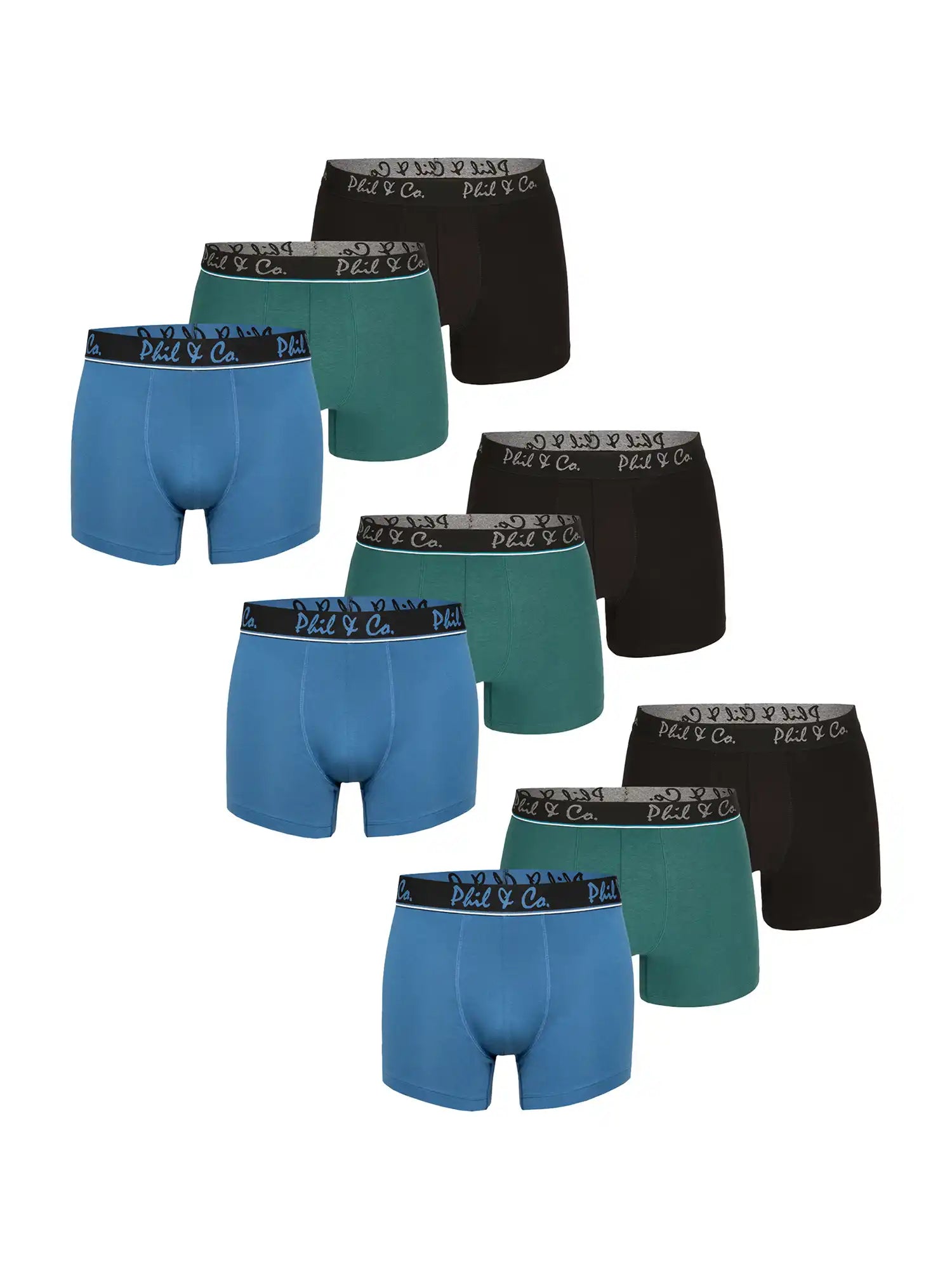 Phil & Co. Berlin Herren Trunks Jersey Core 9er Pack