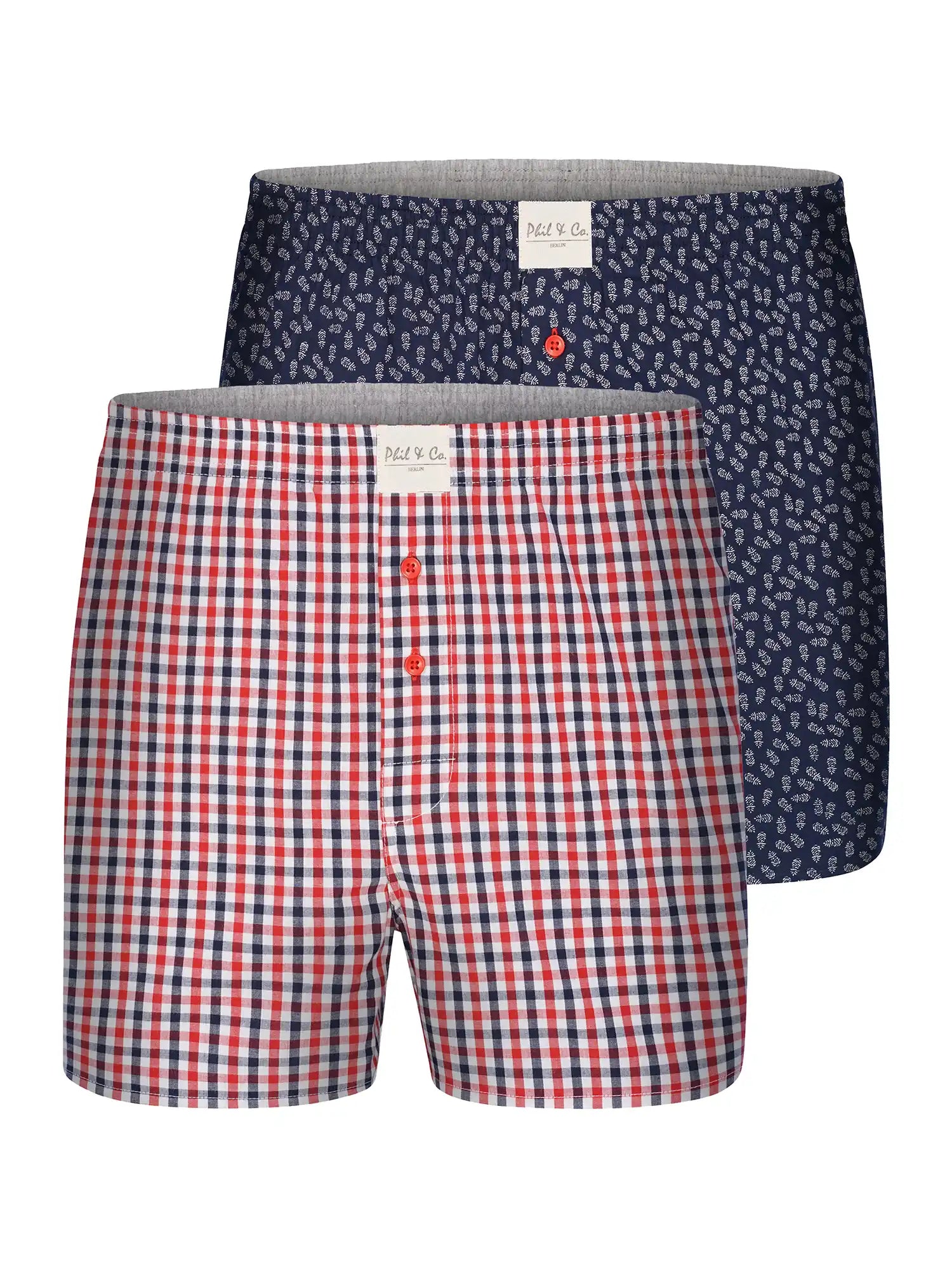 Phil & Co. Berlin Herren Boxershorts 2er Pack Classics